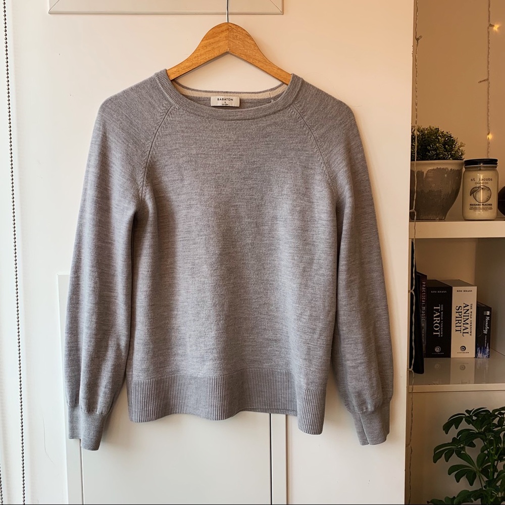Aritzia Babaton Merino Wool Crew Neck Sweater